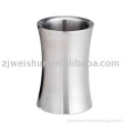 18/8 stainless steel double wall ice bucket